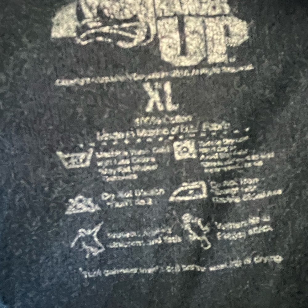 Black Short Sleeve Tee with Bold Graphic Design XL Beer & Bullets Print - Picture 6 of 6